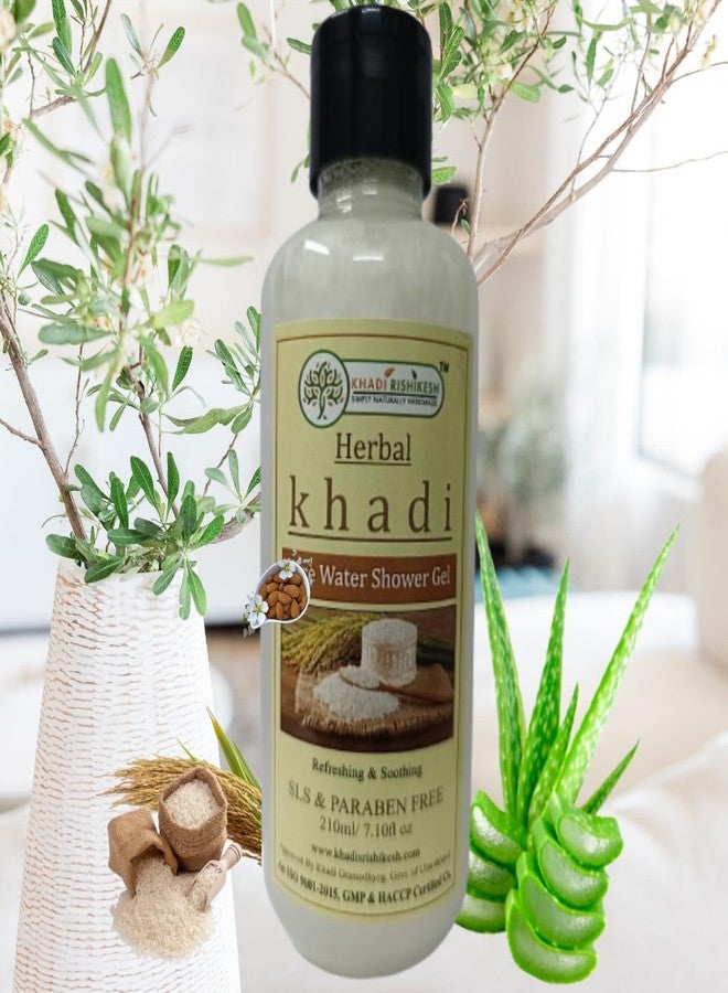 Khadi Rishikesh Herbal Rice Water Shower Gel For Nourishes Skin & Remove Dead Skin Cell,Wrinkles,Blackehead-Improve Skin Tone-Refreshing & Soothing-Women & Men-210ML-SLS & PARABEN FREE - Image 2