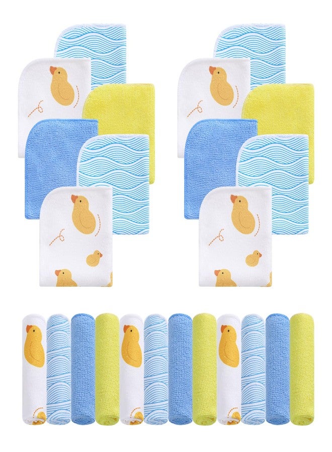 Viviland Baby Washcloths 24 Pack, Toddler Wash Cloths for Bath, Super Soft & Absorbent Bath Towel for Newborn and Infants, Baby Towels Care for Baby's Sensitive Skin - Image 1