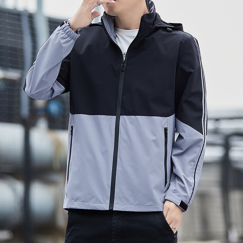 Coat Men'S Casual Fashion Brand Boys 2023 New Handsome All-Match Jacket Loose Top Clothes Men - Image 1