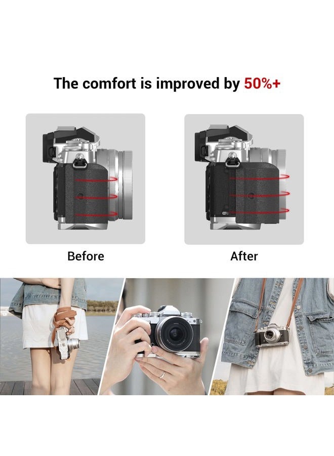 SmallRig Z fc Handgrip L-Shape Grip Holder for Nikon Z fc Camera, Retro-Style Side Handle with 1/4"-20 Threaded Hole, Cold Shoe, Quick Release Plate for Arca, Lightweight and Comfort (Sliver) - 3480 - Image 5