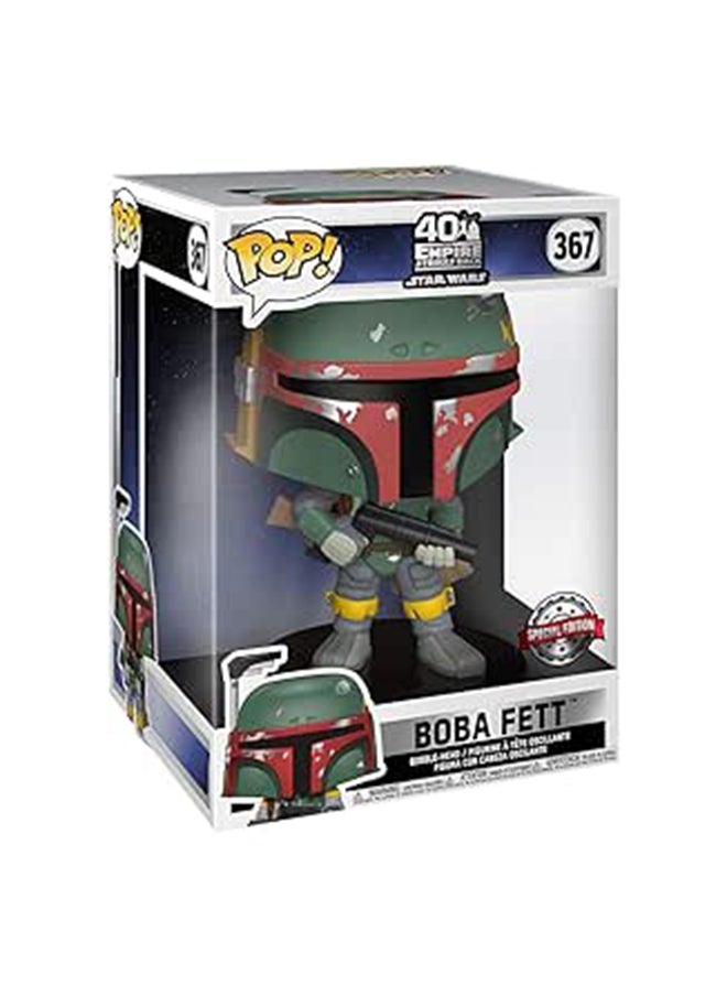 Funko فانكو بوب ستار وورز الذكرى الأربعين للإمبراطورية تضرب من جديد 367 بوبا فيت 10 بوصات حصريًا، 49239 