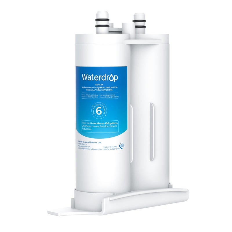 Waterdrop Replacement for Frigidaire Electrolux WF2CB PureSource2 NGFC 2000 FC100 Kenmore 9916 EWF2CBPA 100442FA Refrigerator Water Filter