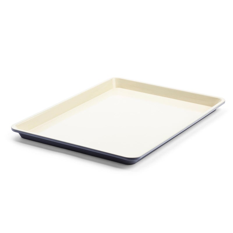 GreenLife Bakeware 18â€ x 13â€ Half Cookie Sheet Baking Pan, Non-Toxic PFAS-Free Healthy Ceramic Nonstick, Oven Safe to 450Â°F, Easy Release, Even Heating, Easy Clean, Black - Image 1
