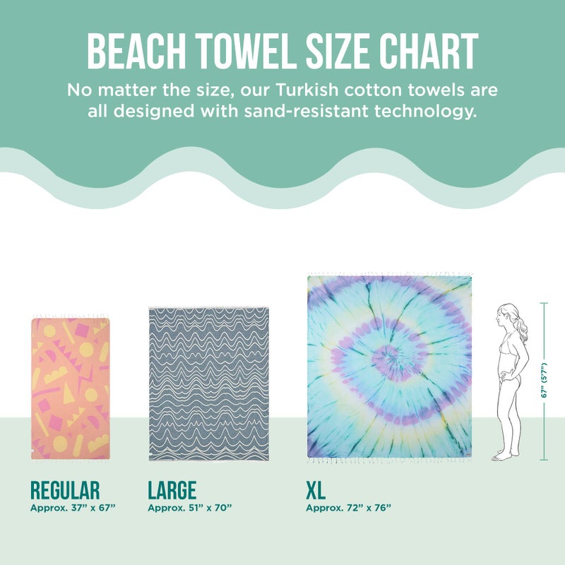 Sand Cloud Turkish Beach Towel - Sand Proof - 100% Certified Organic Turkish Towel - Quick Dry Towel for Beach, Picnic, Blanket or Bath Towel - As Seen on Shark Tank - Gocek (Sage Green) - Image 5