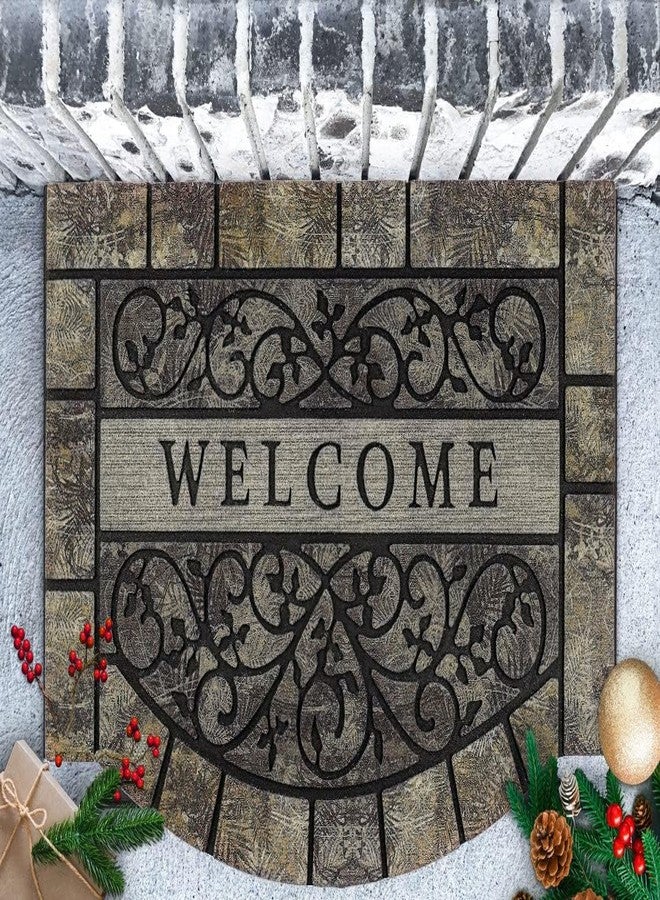 MTOUOCK Thick Welcome Mats Outdoor, 24 * 36" Large Front Door Mat Entrance, Durable Welcome Mat for Front Door, Heavy Duty No Slip Rubber Outdoor Mats for Home Entrance - Image 2