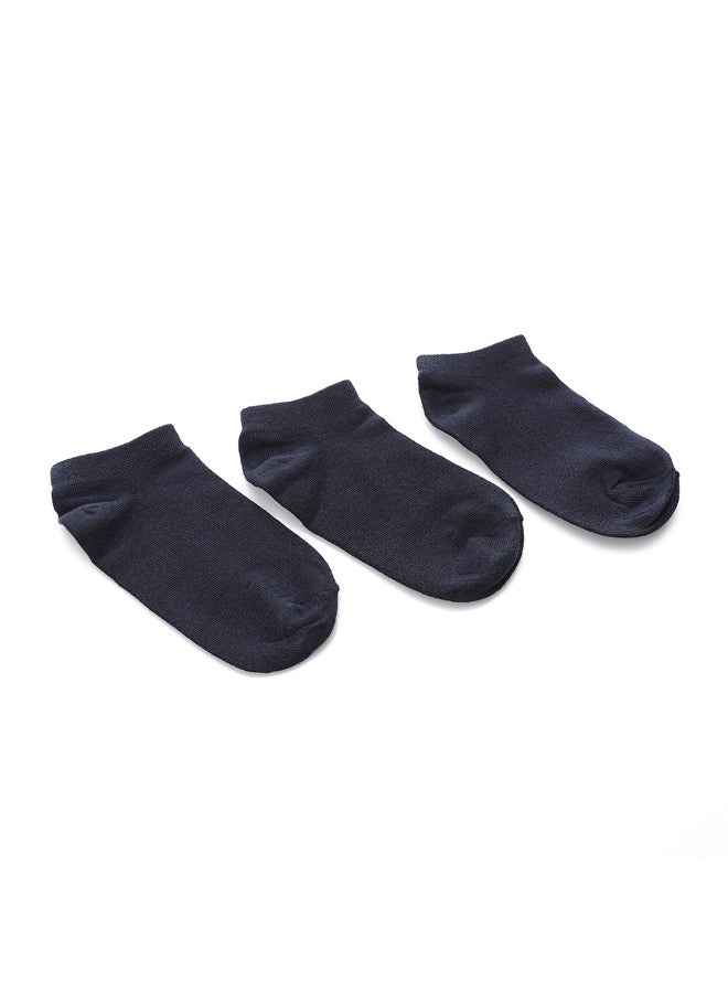 Andora Set of 3 Plain Uncle Socks _ Navy - Image 5