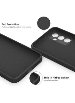 Color Fans For Samsung Galaxy A55 5G Case Slim Liquid Silicone Protective Cover Black  - Image 2