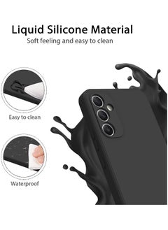 Color Fans For Samsung Galaxy A55 5G Case Slim Liquid Silicone Protective Cover Black  - Image 3