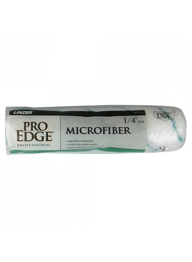 LINZER Linzer Products RC-172 Linzer Rc172-9 Shed-Free Paint Roller, 1/4 in Nap, 9 in L, Microfiber Cover, White 