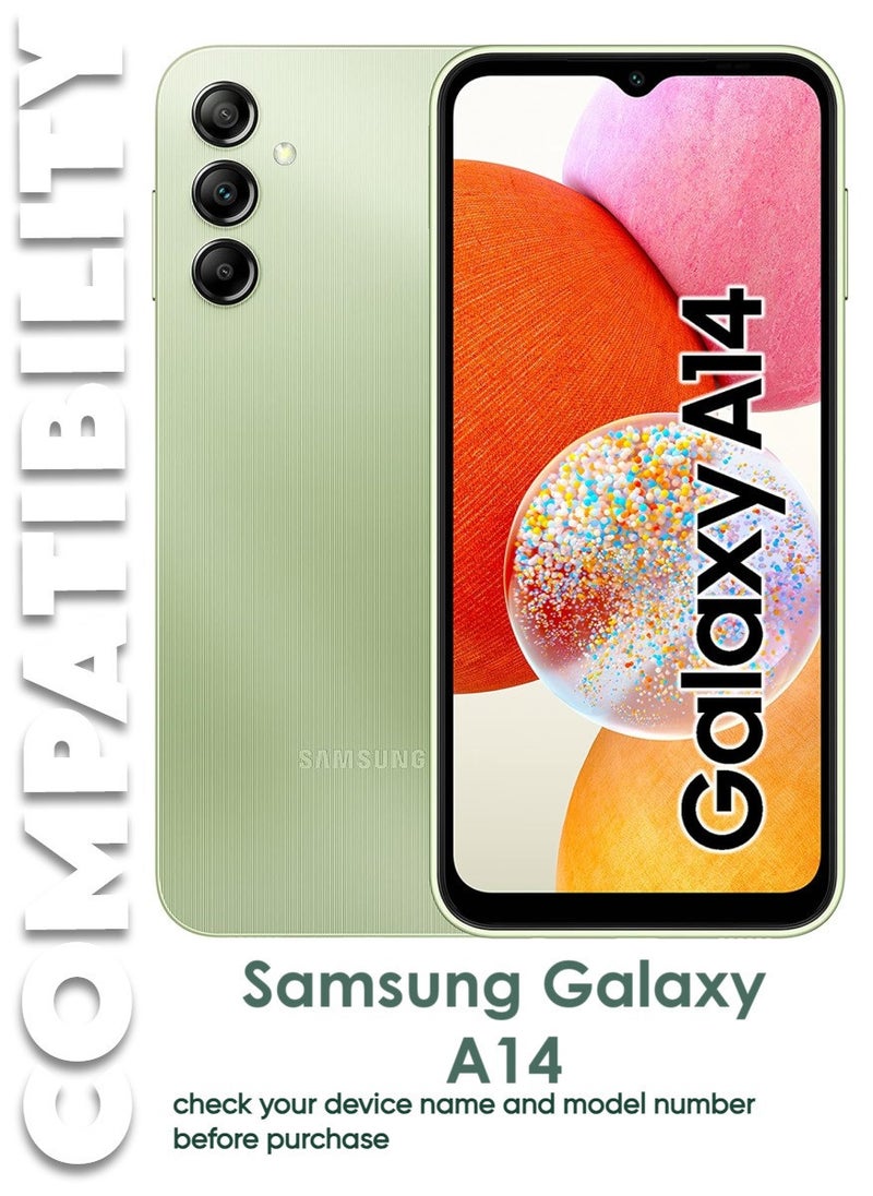 أكاليكس قطعتين، حماية شاشة، لهاتف سامسونج جالاكسي A14، جودة ممتازة. - Image 3