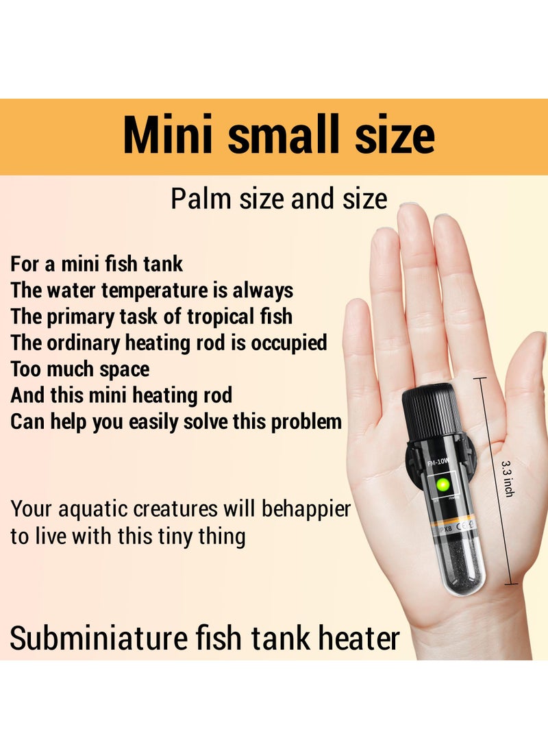 SYOSI Mini Betta Heater with Digital Display, 10W 15W Submersible Fish Tank Heater, USB Powered, Suitable for Aquariums up to 1 Gallon  - Image 5