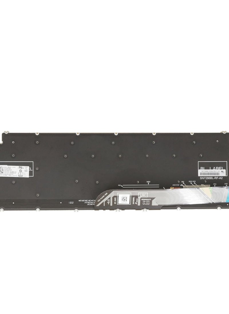 Generic Replacement Arabic English Keyboard for Dell Vostro 3500 3501 5501 5502 5590 7500 7590 Laptop 00WNM6 0WNM6 01FRFK  - Image 2