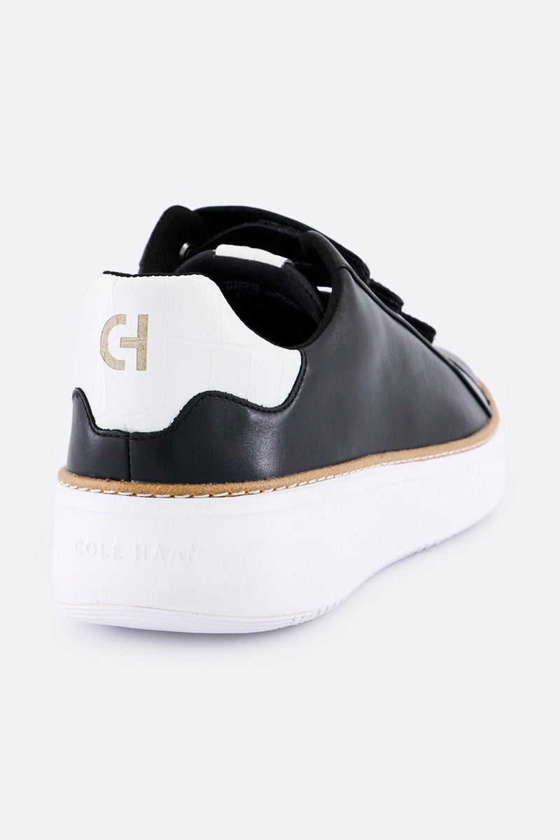 COLE HAAN Women Wide Gp Topspin Trpl Velcro Closure Casual Shoes, Black - Image 3