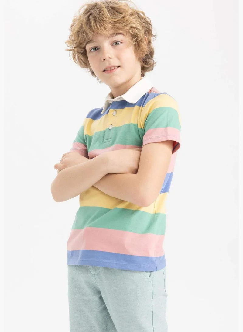 DeFacto Boy Knitted Short Sleeve Polo T-Shirt