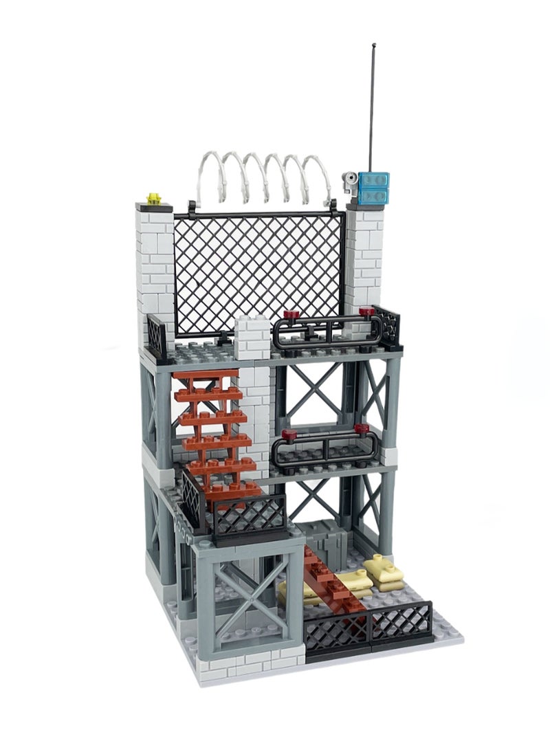 Loquat Military Series Military Factory Small Particle Assembly Building Block Toy Model - Image 1