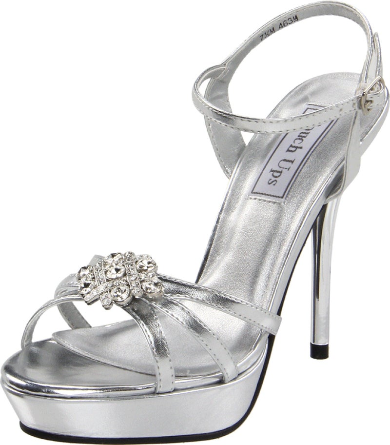 Touch Ups Women's Katie Platform Sandal,Silver Metallic,10 M US - Image 1