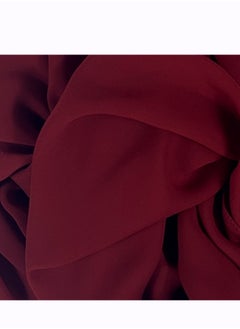 Perfectory PERFECTORY Women Lightweight Solid Chiffon Hijab Shawl Soft Premium Abaya Shawl Wrap Scarves, Long Bridal Hijab Scarf- Vine Red  - Image 2