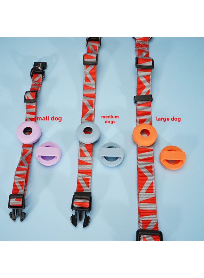 Applicable Airtag Dog Collar Protective Case Apple Tracker Positioning Pet Anti-lost Case Keychain Silicone - Image 2