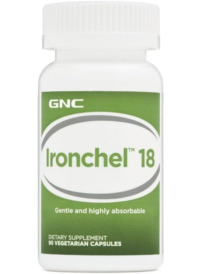 GNC Ironchel 18 Mg 90 Softgels
