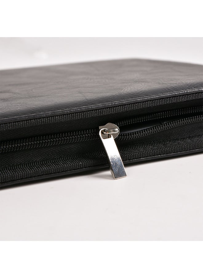 Generic Portable Football Zipper Tactical Board With Magnetic Chessmen Sand Tactical Magnetic Tactical Bag Referee Supplies Coach Bag-Specifications:High-grade Zipper With Notebook (magnetic Sheet) - Image 5