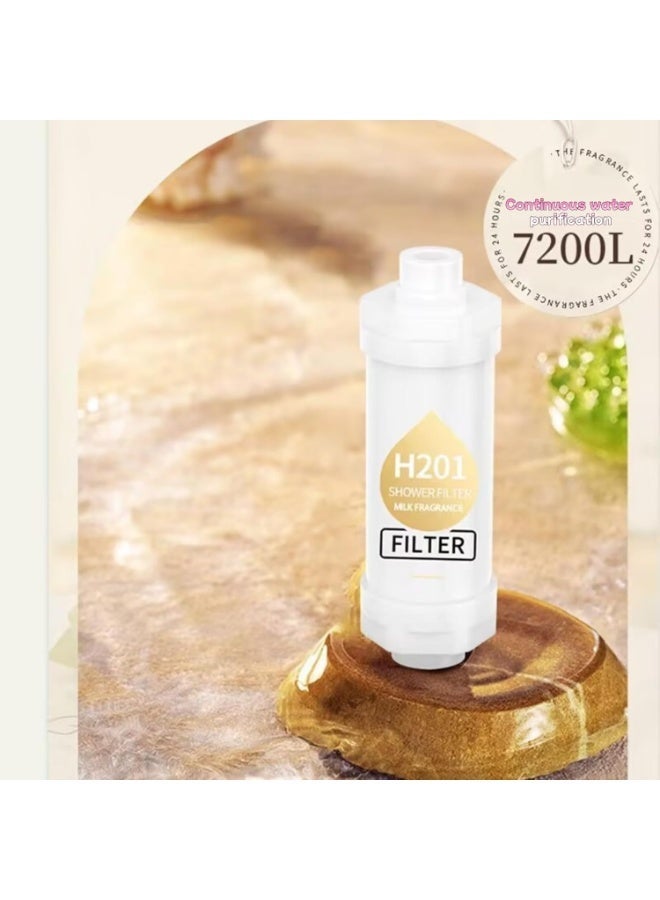 Vitamin C Shower Filter, Aromatherapy Shower Head Filter & Hard Water Softener, Removes Chlorine, Fluoride & Impurities for Healthy Skin & Hair。Easy Install(Cherry blossoms) - Image 5