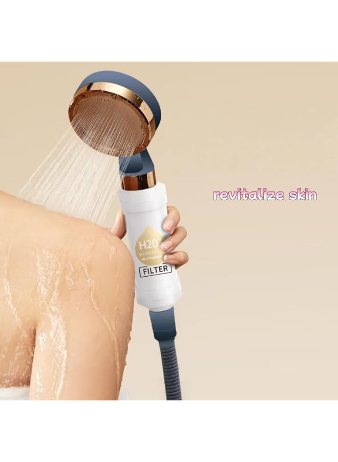 Vitamin C Shower Filter, Aromatherapy Shower Head Filter & Hard Water Softener, Removes Chlorine, Fluoride & Impurities for Healthy Skin & Hair。Easy Install(Cherry blossoms) - Image 3