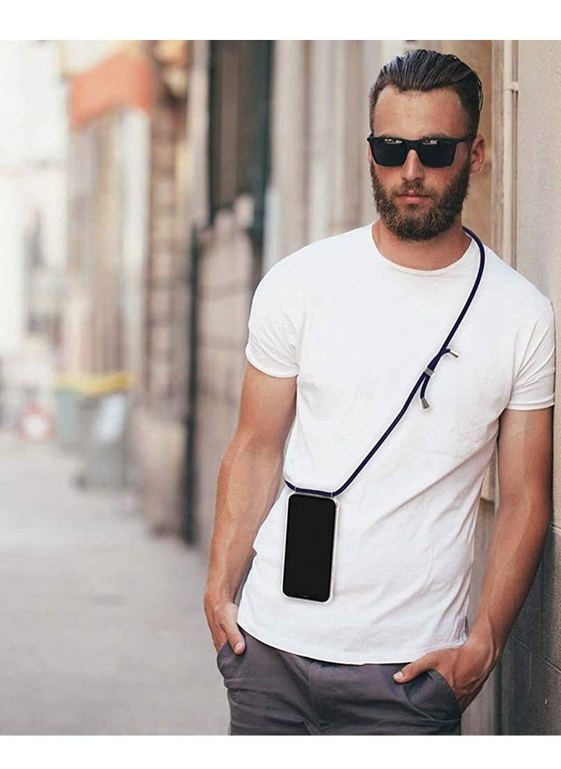 Cases Cover with Lanyard Strap Cord Chain for iPhone 12 Pro Case, Mobile Phone Crossbody Necklace Stylish Hang Holder Easy to Carry Phone Bumper - Image 3