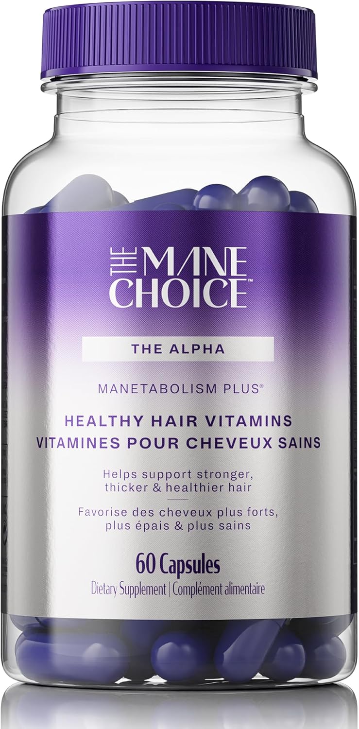 THE MANE CHOICE فيتامينات مانيتابوليزم بلس لنمو الشعر الصحي 60 كبسولة - Image 1