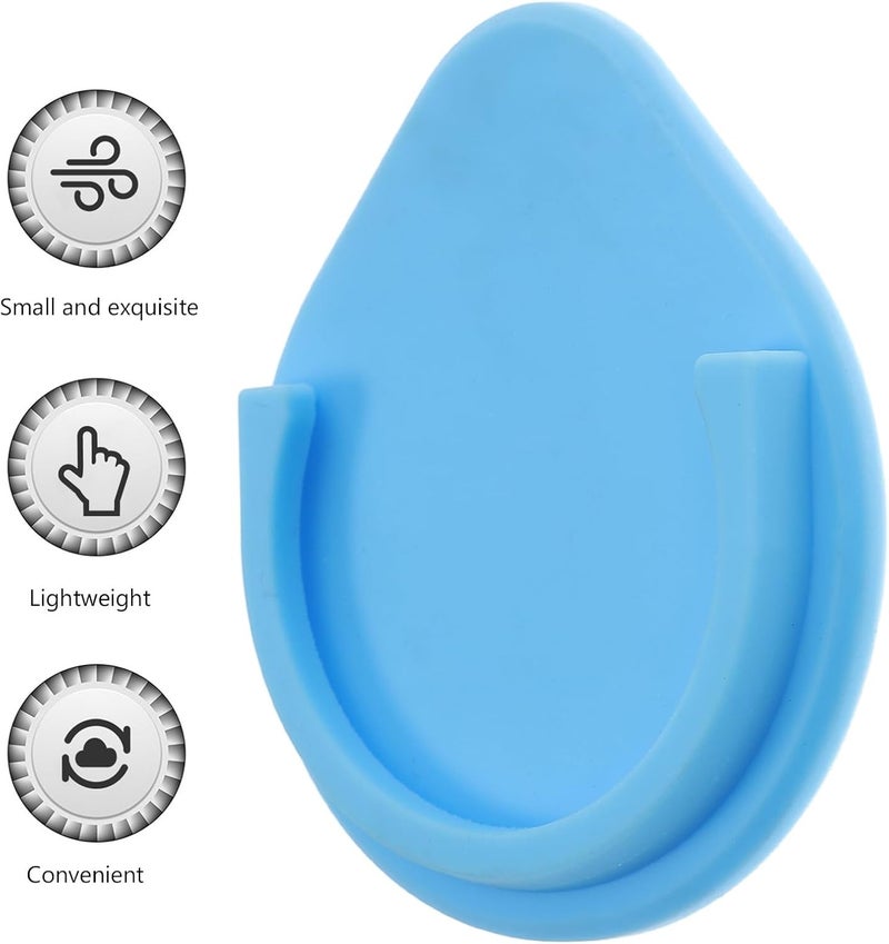 Zerodeko Universal Car Phone Holder with Self-Adhesive Base, Dashboard Mobile Phone Mount for Navigation, Compatible with Smartphones, Blue Waterdrop Design - Image 3