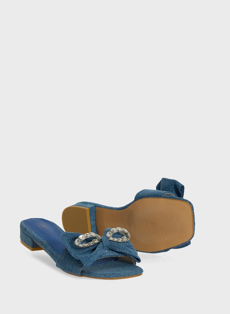 جينجر صندل مسطح بفيونكة - Image 3