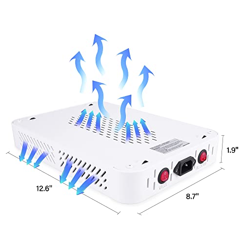 Beelux 1000w LED Grow Light for Indoor Plants Full Spectrum, Upgrade Dual Chips and Dual Switch Plant Grow Lights for Seed Starting Veg and Flower Greenhouse (Actual Power 100W=1000W HPS) - Image 5