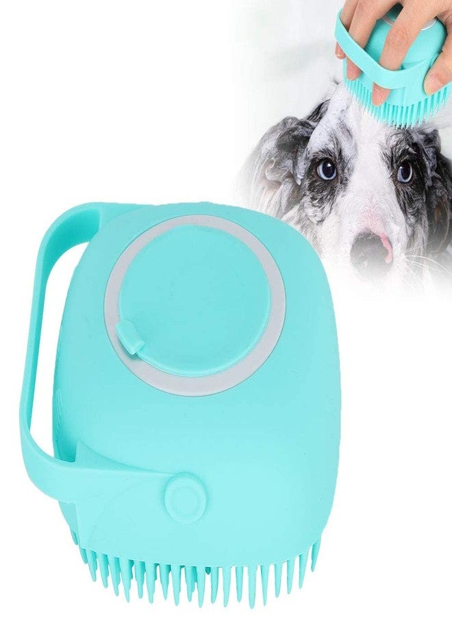 Hotfix Dog Grooming Brush, Pet Shampoo Bath Brush Soothing Massage Rubber Dog Bath Brush, Pet Massage Brush Shampoo Dispenser, Soft Silicone Brush Rubber Bristle for Dogs and Cats Shower Grooming - Image 1