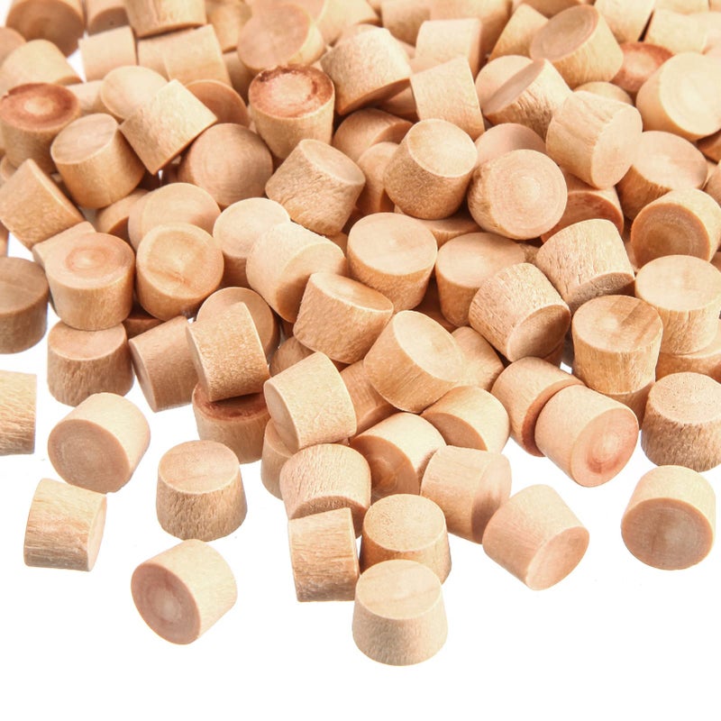 200 Piece Flat Head Wooden Screw Hole Plugs 38 Inch  Hole Plugs  Wood Caps  Wooden Screw Covers