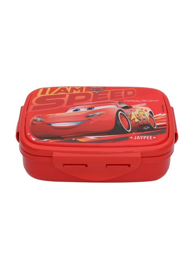 JAYPEE Steel Tek Jr. Insulated Lunch Box Disney Car,Red, 400 ml | Airtight Tiffin Box for School Kids Inner Stainless Steel Mini Box | Bpa Free - Image 1