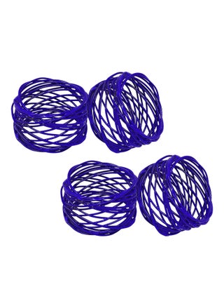 Handmade Twisted Wire Mesh Napkin Rings Holders Decor Dinner Party Wedding(Blue 4pcs) - pzsku/Z4B7A024BFDC9F27C6A05Z/45/_/1734940032/b4d3d31b-1f23-4865-982b-301ad7a348b4
