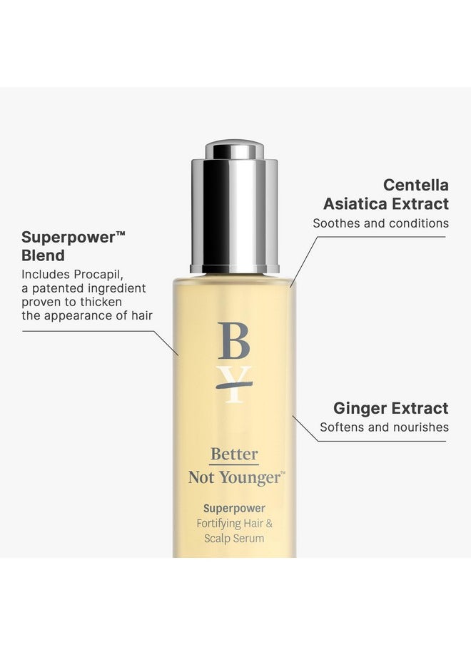 Better Not Younger - Fortifying Serum For Thinning And Aging Hair - Promoting Stronger, Thicker Looking Hair Density For Women 40+ Experiencing Hair Loss - 2Fl.Oz - Image 1