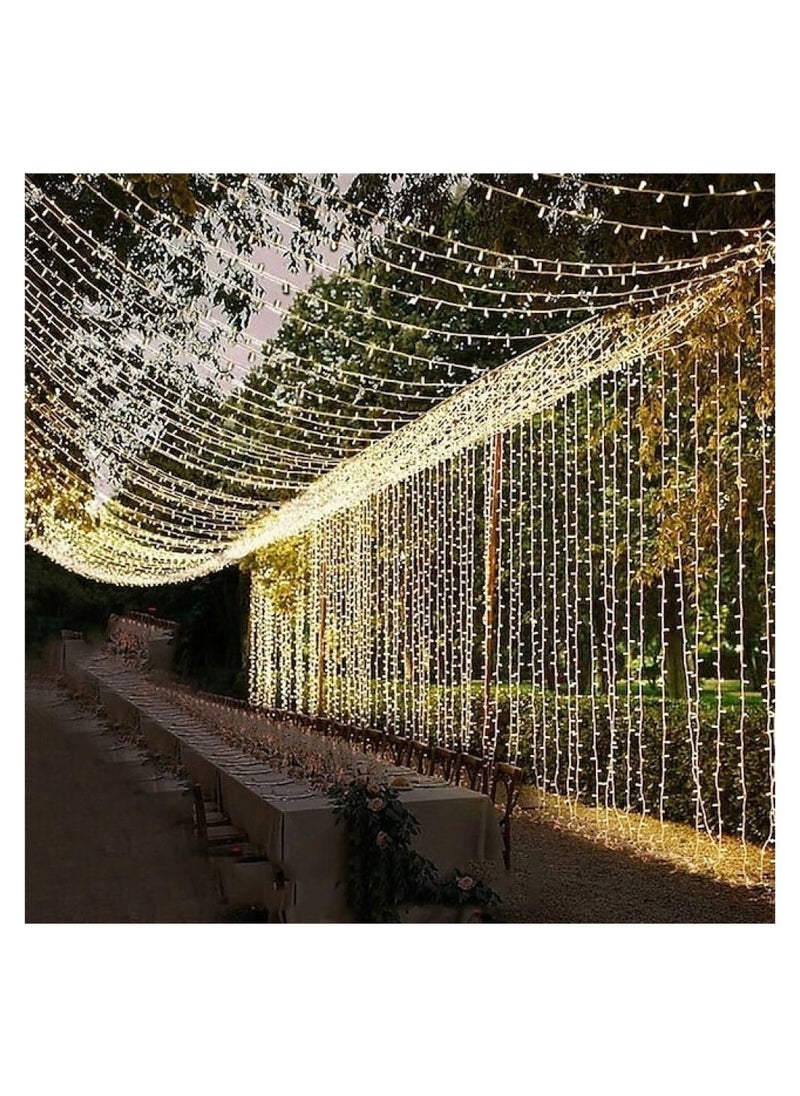 Generic LED Curtain String Light Yellow 2*4meter  - Image 1
