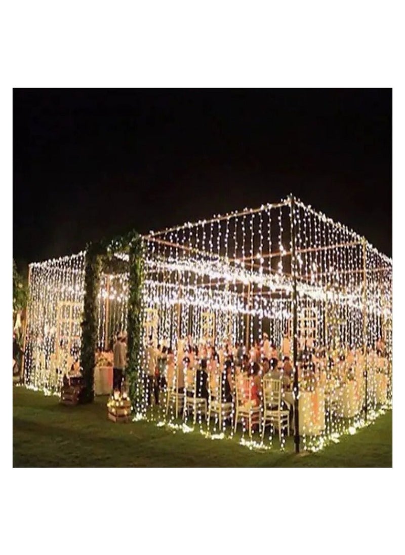 Generic LED Curtain String Light Yellow 2*4meter  - Image 2
