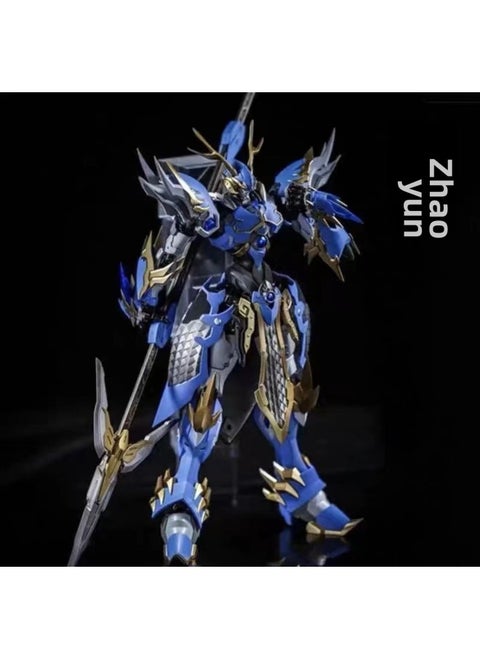 Gundam Model Three Kingdoms Dynamic Nuclear Ao Bing Lu Bu Cao Ren Bai Xueji Mecha Assembled Hand-made Toy Blind Box-Color:Make A Wish—zhao Yun [must Release Model]
