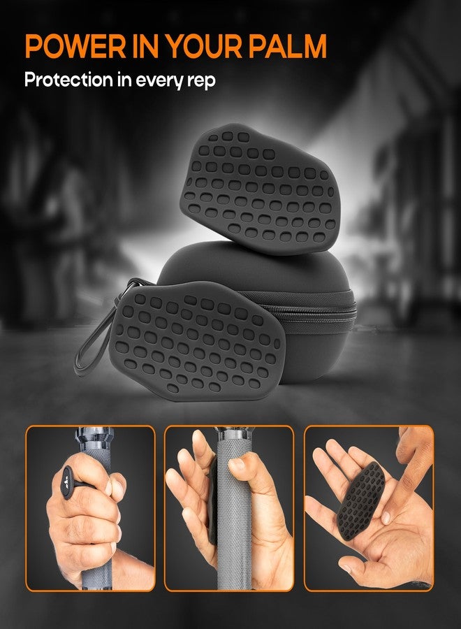 IMPETUS Silicone Hand Gym Grips Workout for Men & Women | Fingerless Anti-Slip for Pull-Ups, Weightlifting, Deadlifts, CrossFit & Home Gym Training (Black) - Image 5