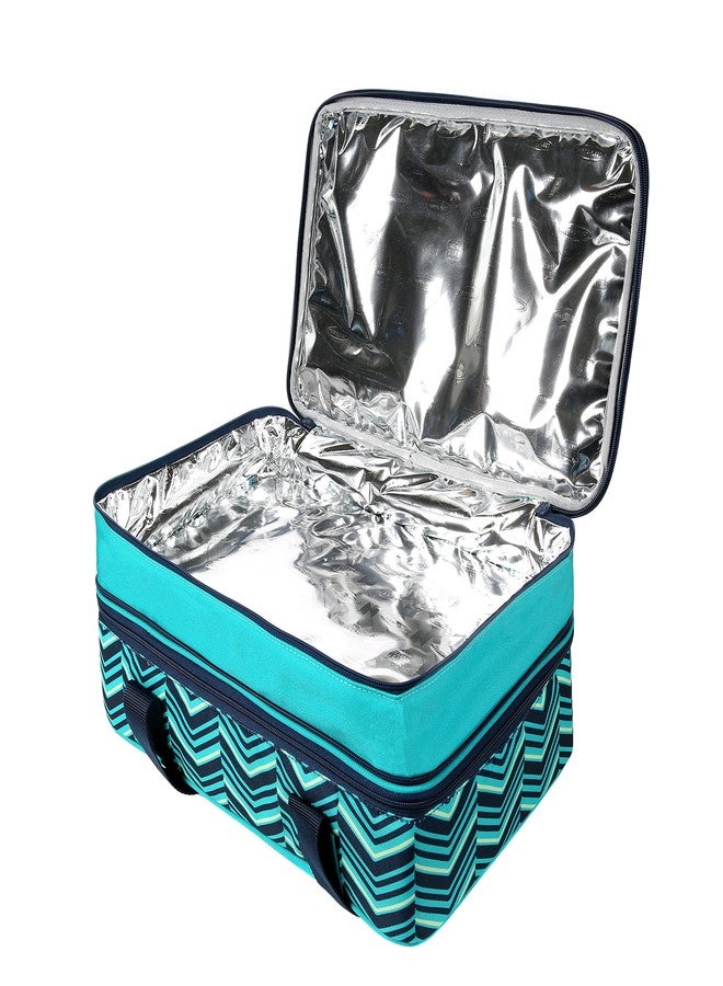 Arctic Zone Expandable Thermal Insulated Food Carrier, Large, Teal, Fabric - Image 2