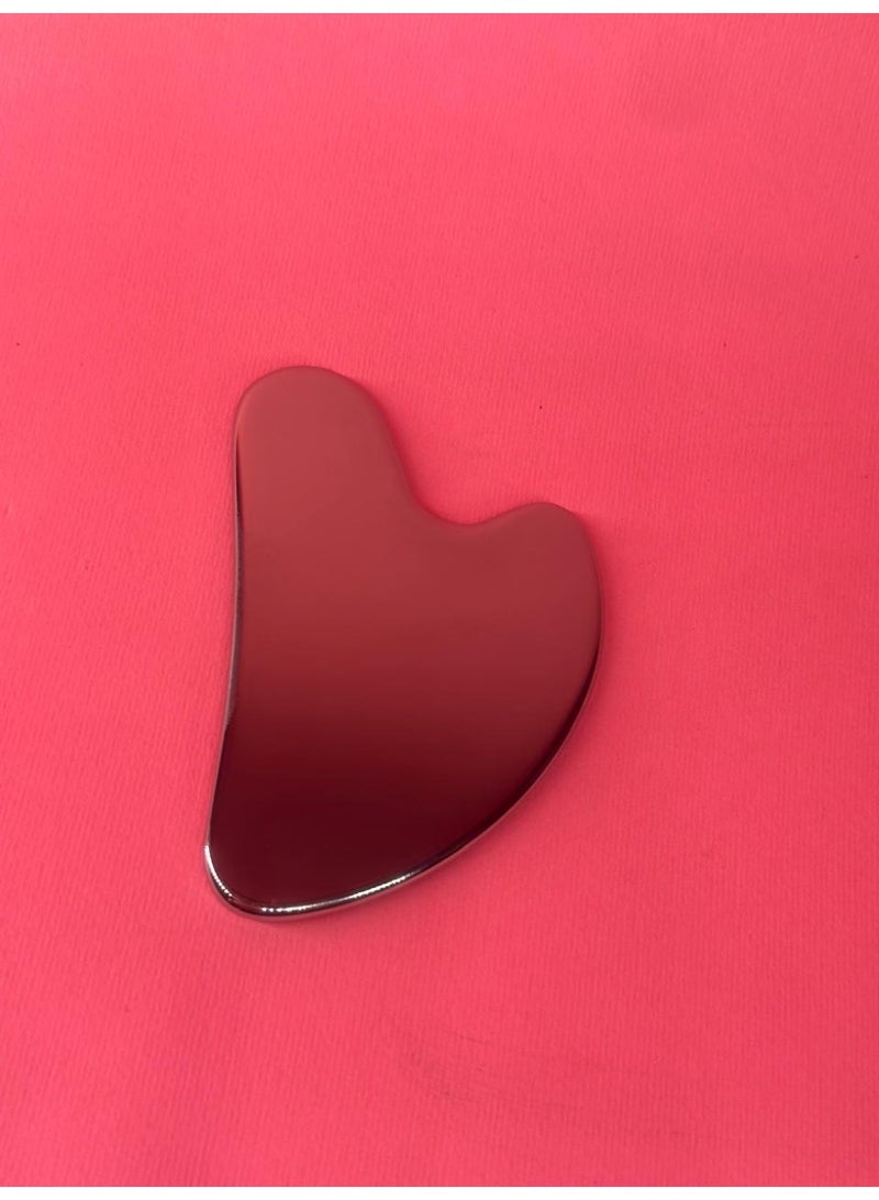 Face Massage Roller Stainless Steel for Body, Face, Neck and Eyes, Durable Gua Sha, Gua Sha Skin Care Gift Stainless Steel for Women wrinkle and anti-aging 100gm - Image 2