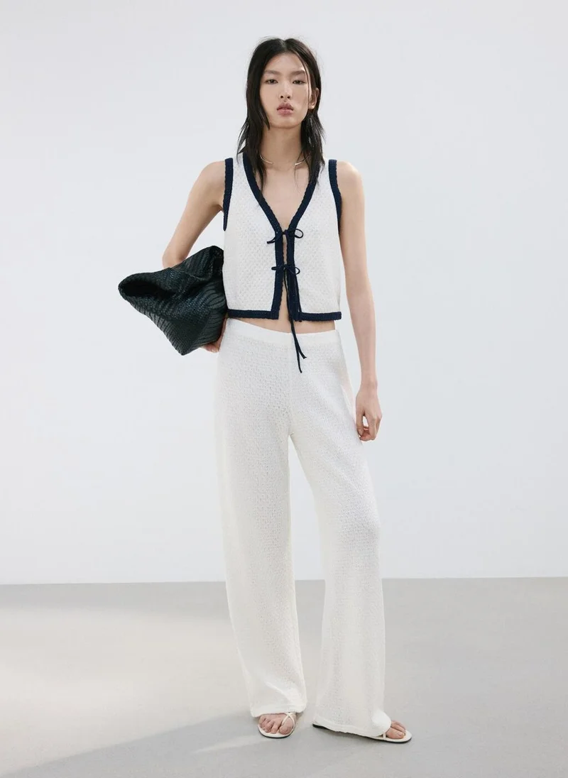 Mango  Vest with bows for Women | Best Price UAE