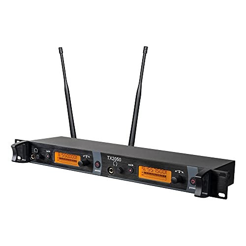 OPQRST 8 Bodypacks Wireless in Ear Monitor System 2 Channel Recording Headphone Studio Monitor Transmitter Monitoring Type for Stage Church Band Musicians School 338ft Range - Image 2