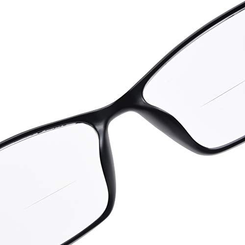 Jcerki Lightweight Mens women Bifocal Reading Glasses +1.50 Strengths Bifocal Reading Eyeglasses - Image 4