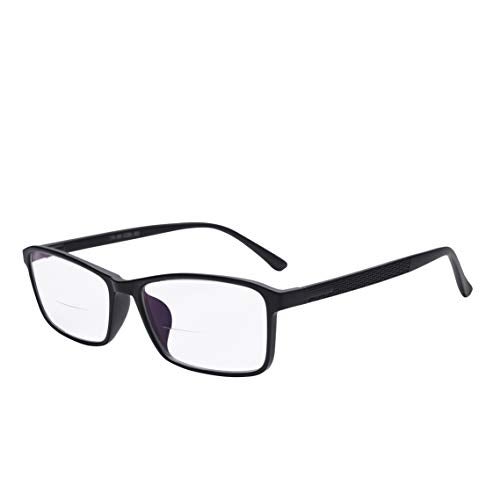 Jcerki Lightweight Mens women Bifocal Reading Glasses +1.50 Strengths Bifocal Reading Eyeglasses - Image 1