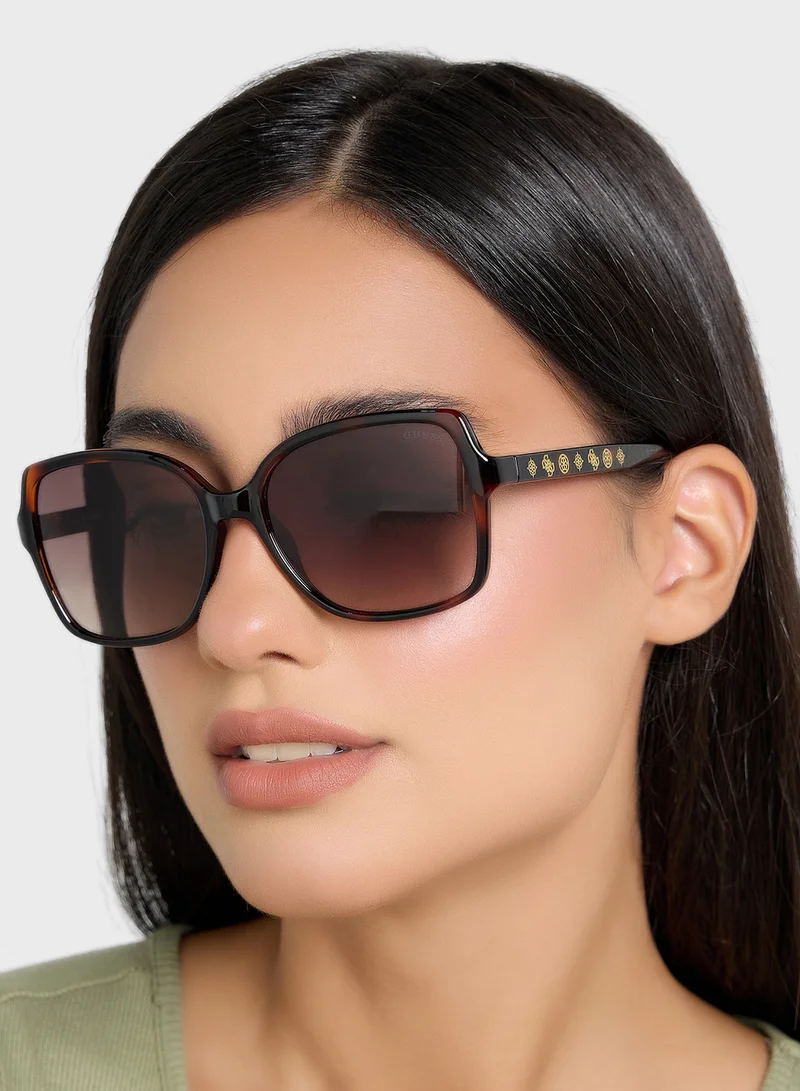 جس Oversize Uv-Protected Sunglasses