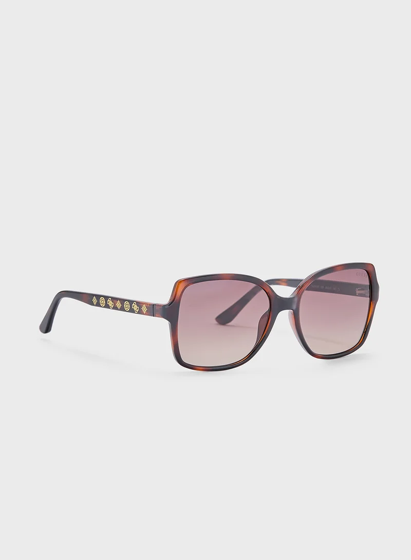 جس Oversize Uv-Protected Sunglasses
