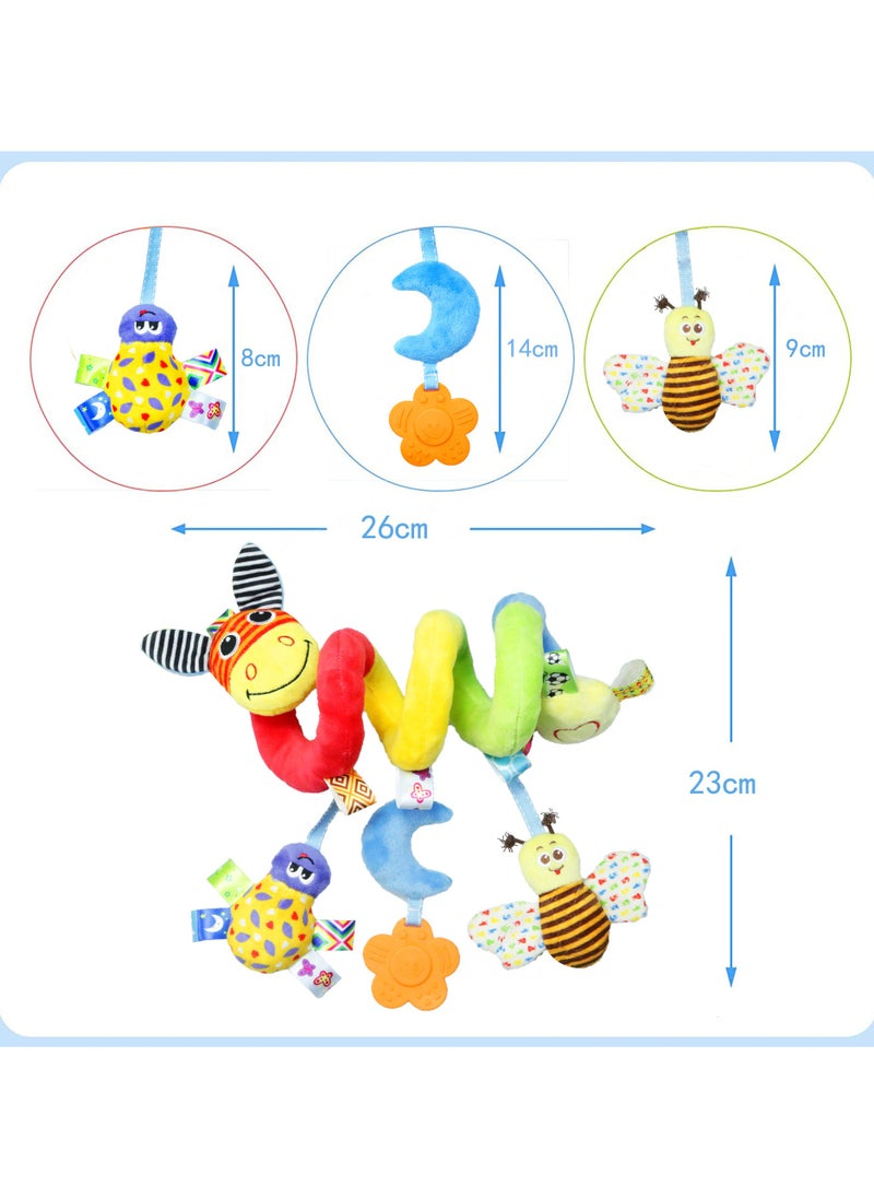 HOT Around The Bed Hanging Crib Toy Giraffe，Attractive Musical Rattle Cot Mobile For Cradle And Bed， Newborn baby gifts Spiral Car Seat & Stroller Activity Toy - Baby Sensory Toys Soft Hanging Toys for Babies 0-12 Months Boys Girls Carseat Crib Stroller, with Ringing Bell, Music - pzsku/Z4B7AAD831E8F0EB5B117Z/45/_/1735739049/e6762fbb-26bd-47f7-b475-7c43d22e8686