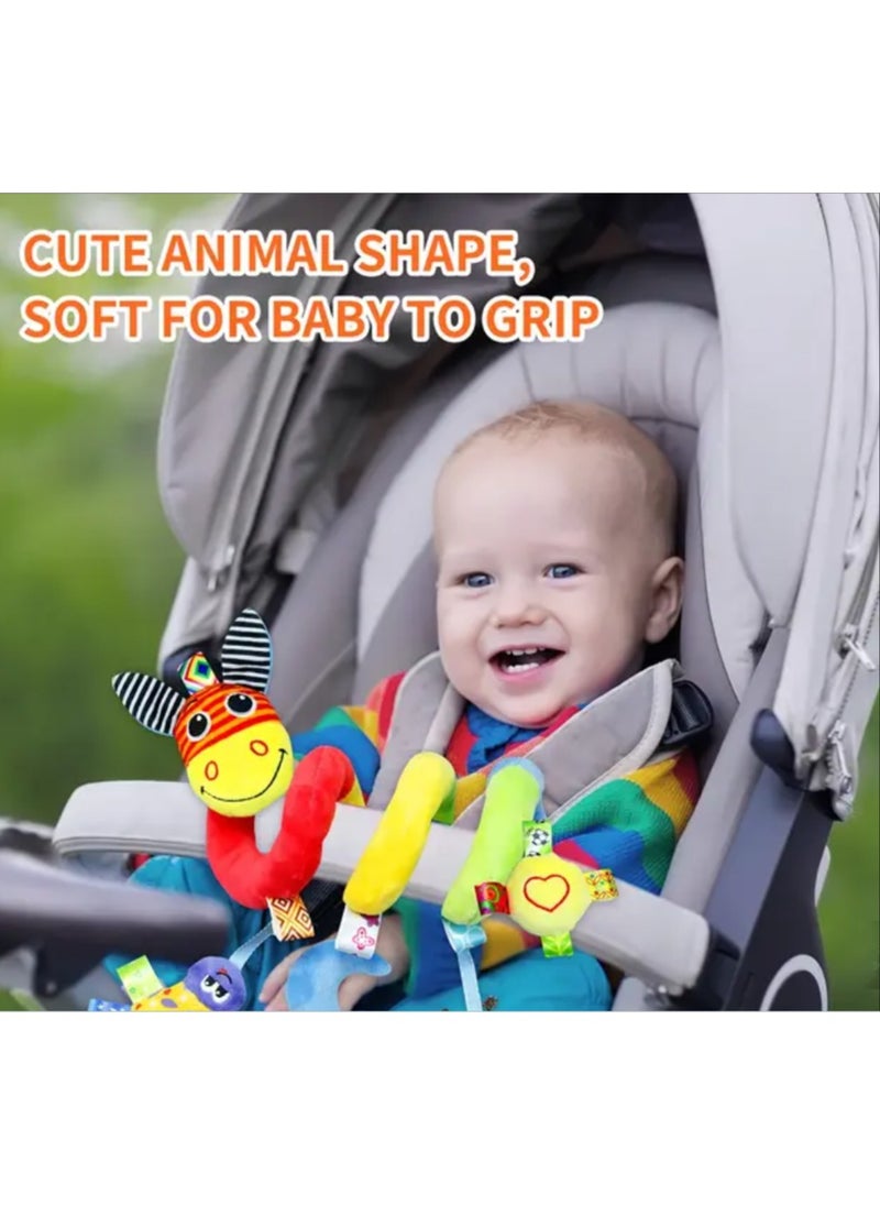 HOT Around The Bed Hanging Crib Toy Giraffe，Attractive Musical Rattle Cot Mobile For Cradle And Bed， Newborn baby gifts Spiral Car Seat & Stroller Activity Toy - Baby Sensory Toys Soft Hanging Toys for Babies 0-12 Months Boys Girls Carseat Crib Stroller, with Ringing Bell, Music - pzsku/Z4B7AAD831E8F0EB5B117Z/45/_/1736662607/074148c6-3963-436b-a00e-96678573f699